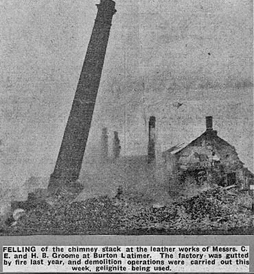 Burton Latimer - Groomes Mill demolition 1937