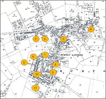 Burton Latimer - Shoefactory-map