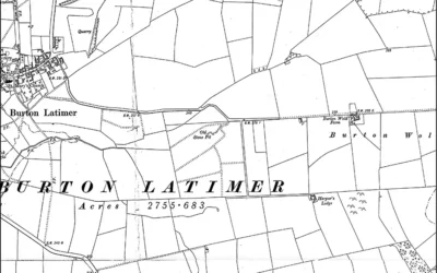 1884 OS Map of wind farm area