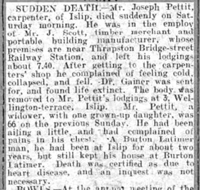 Burton Latimer - Pettit-joseph-death