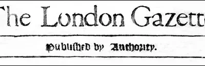 Burton Latimer entries in “The London Gazette” for the years 1688 – 1865